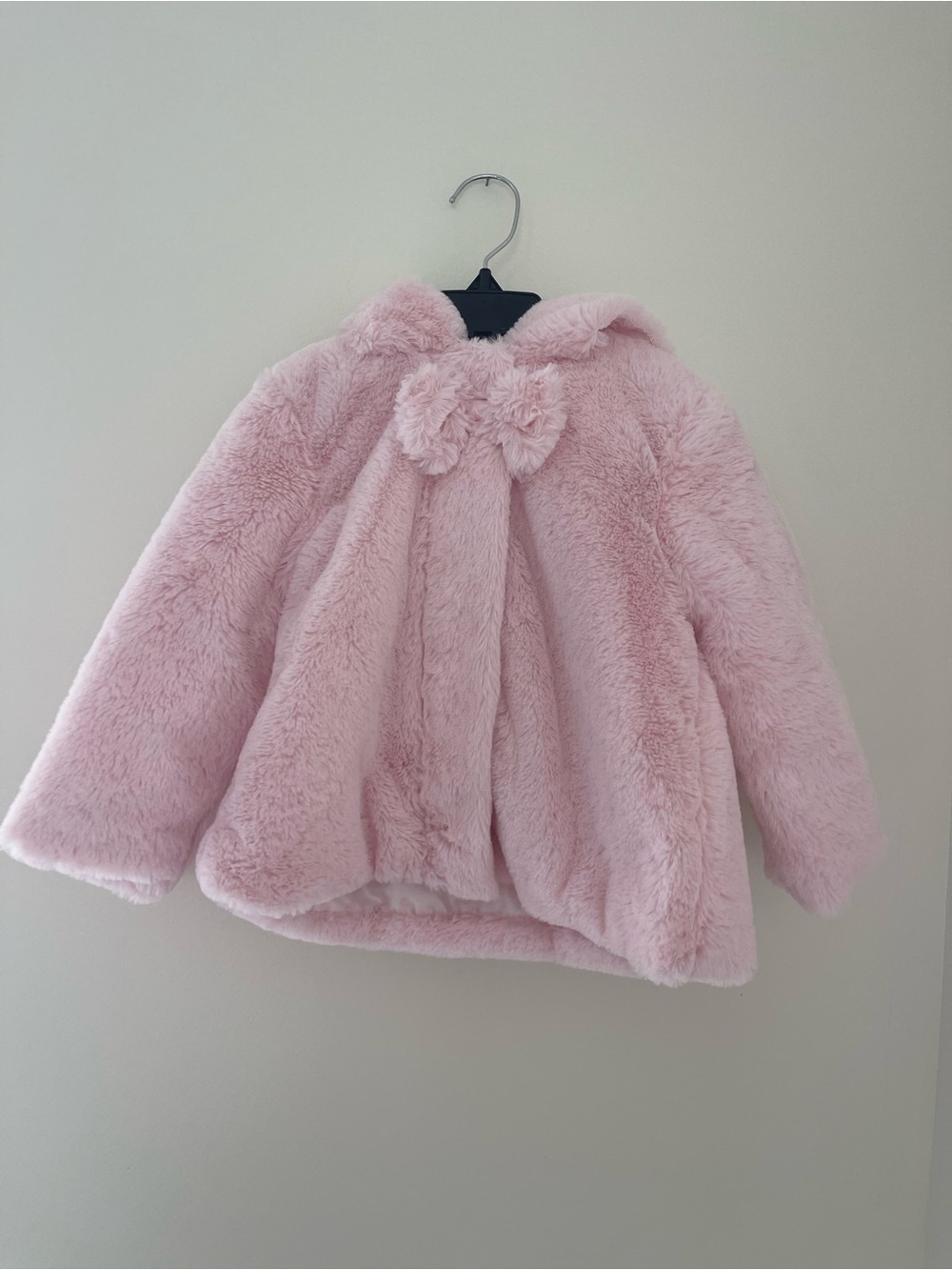 Little Me Pink Faux Fur Jacket